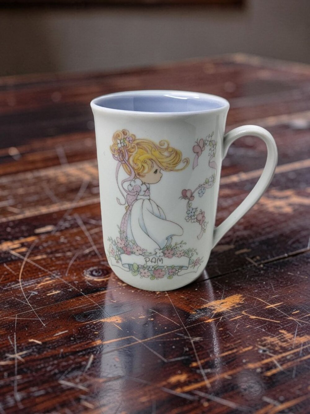 1993 Precious Moments by Enesco Coffee or Tea Mug, Personalized "PAM",